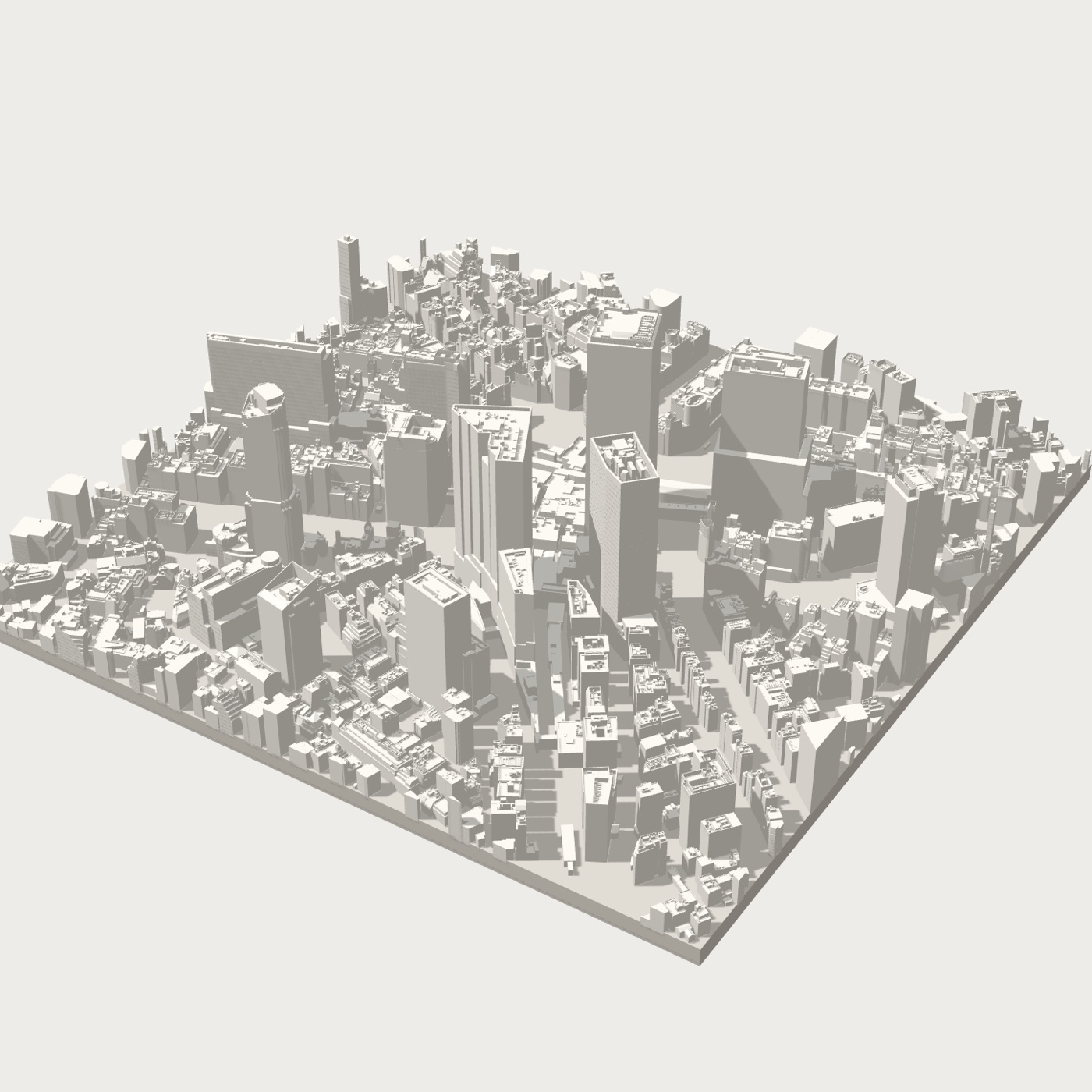 渋谷駅周辺の立体模型(3Dプレビュー)
